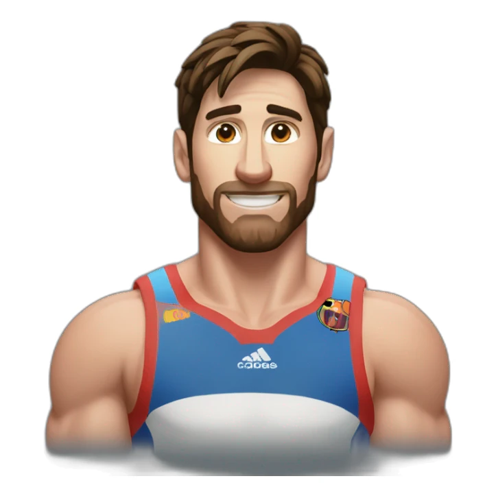 musculer messi sticker