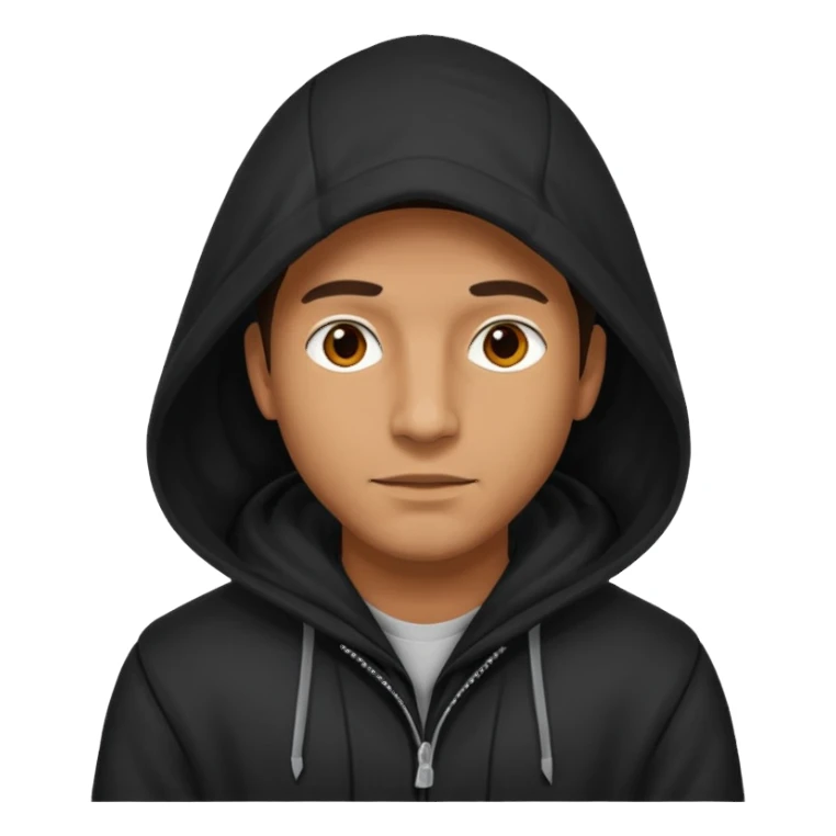 Hooded Street Walker man  sticker