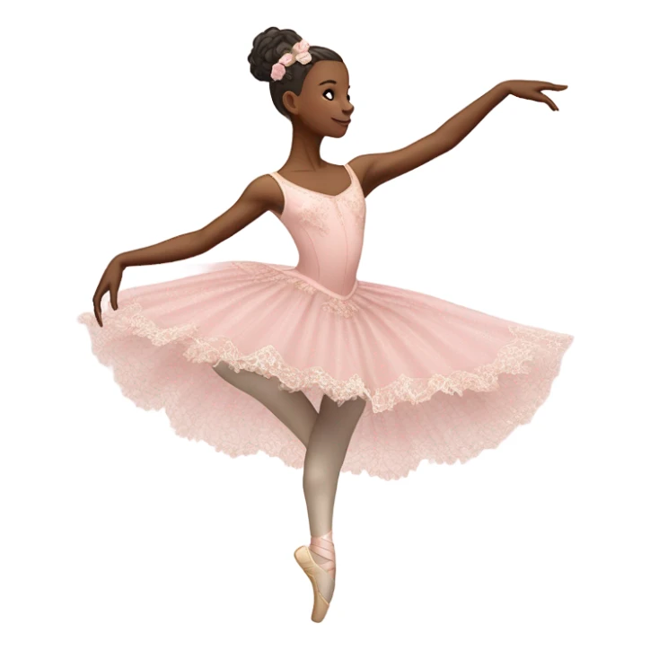  rococo light pink ballet  sticker