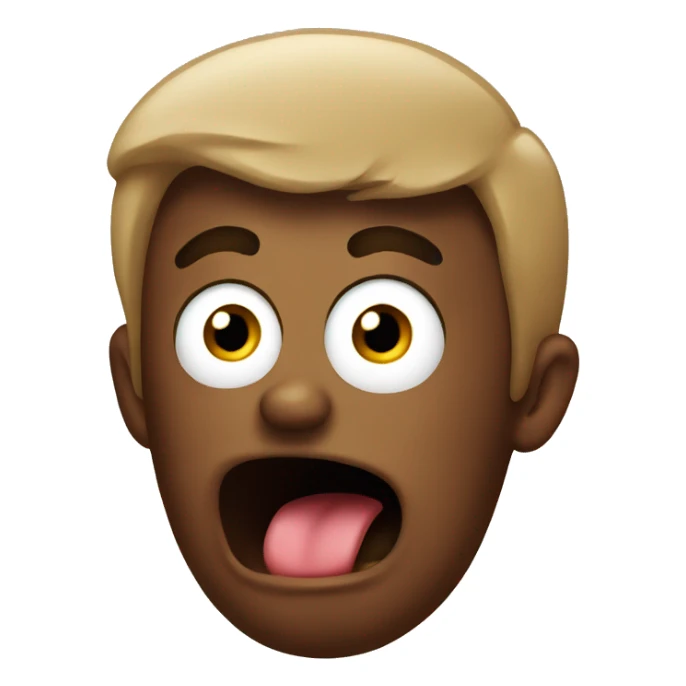 TERRIFIED POOP sticker