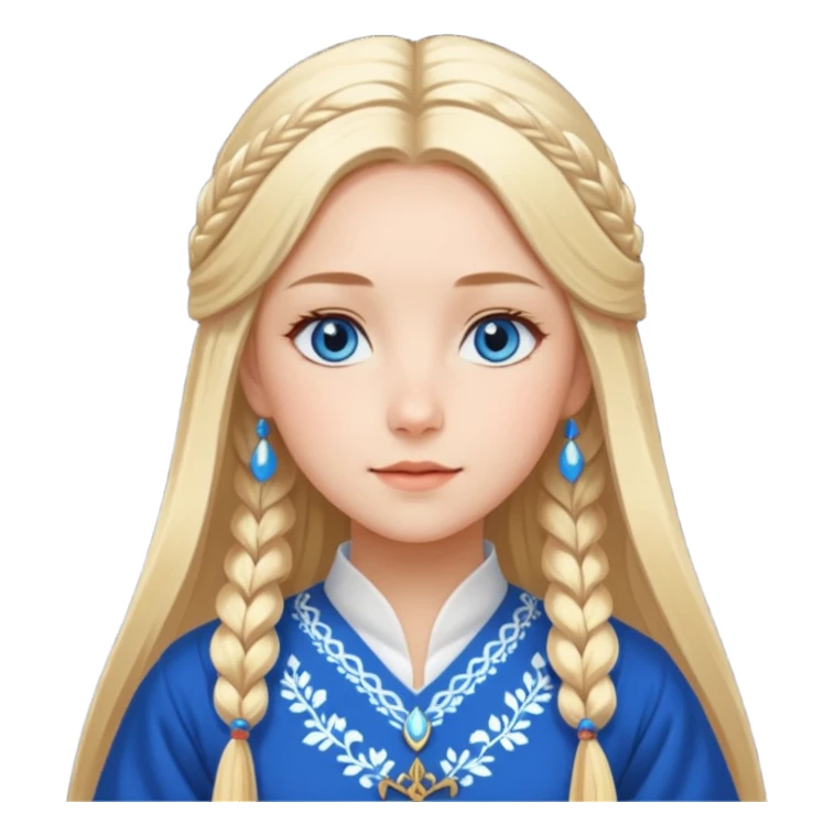 Norwegian beautiful anime lady sticker