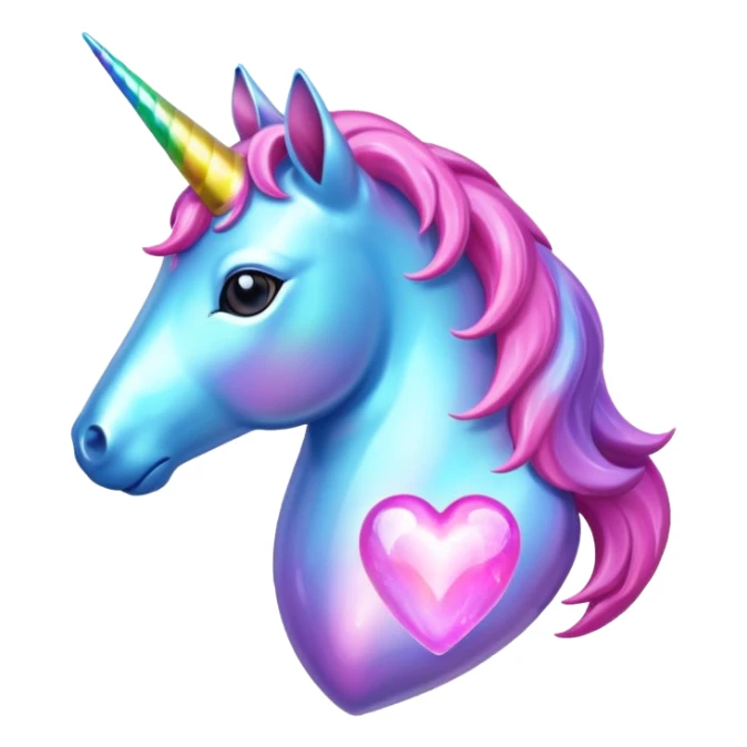unicorn heart  sticker