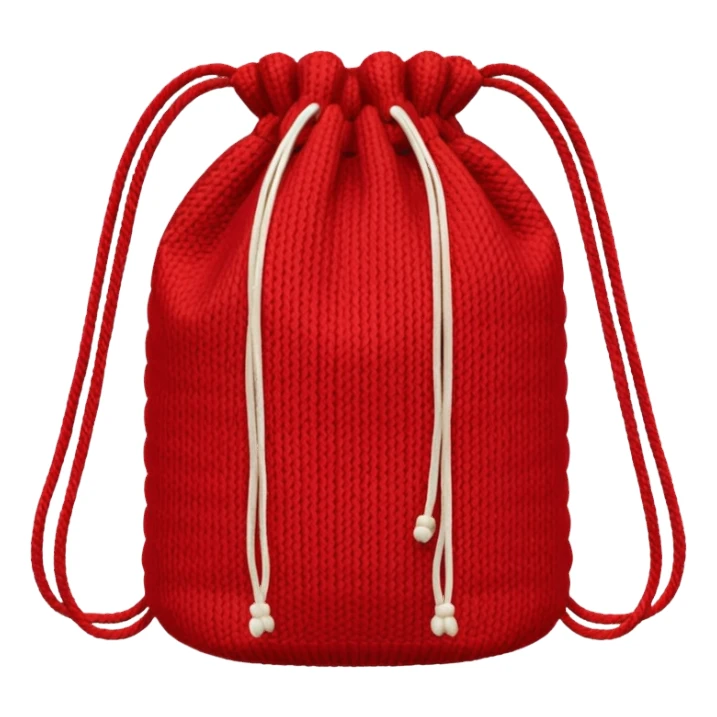 red Knitted Bag sticker