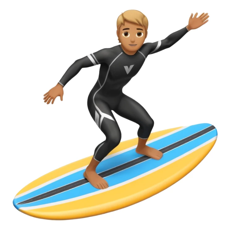 wake surfer with a bright board sticker