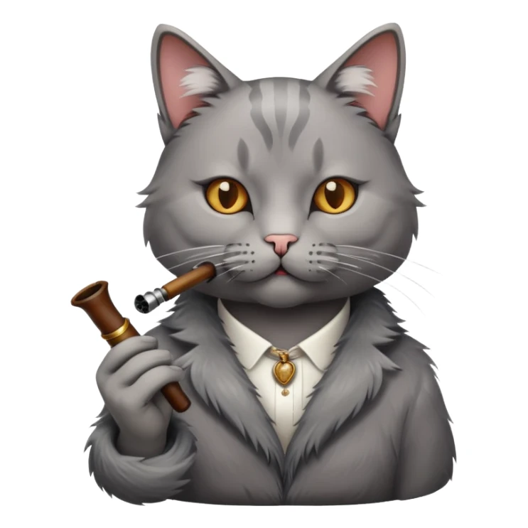 Ein katze raucht sticker