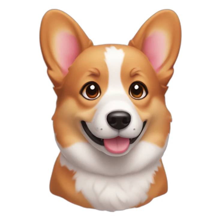 Corgi Dog Strawberry  sticker