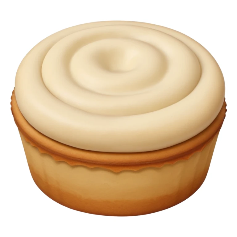 empty plain cake dough, no decorations or toppings sticker