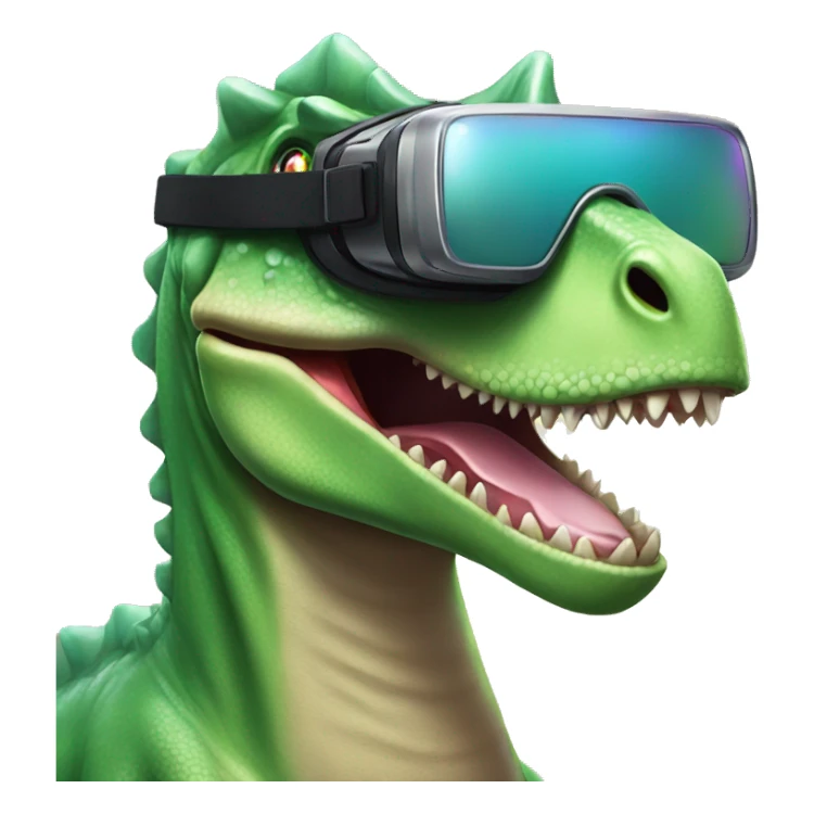 party dino wearing vr headset sticker