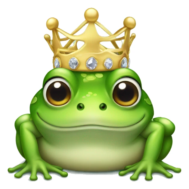 Frog with tiara  sticker