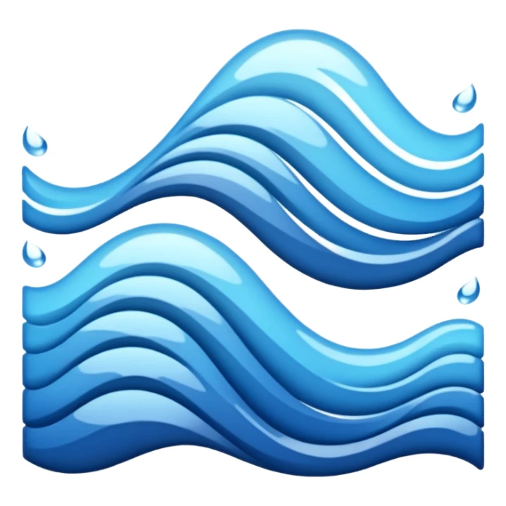 spell out the word wavy sticker