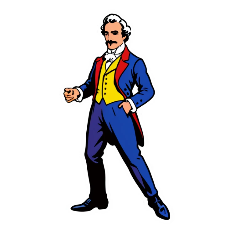 French man gala sticker