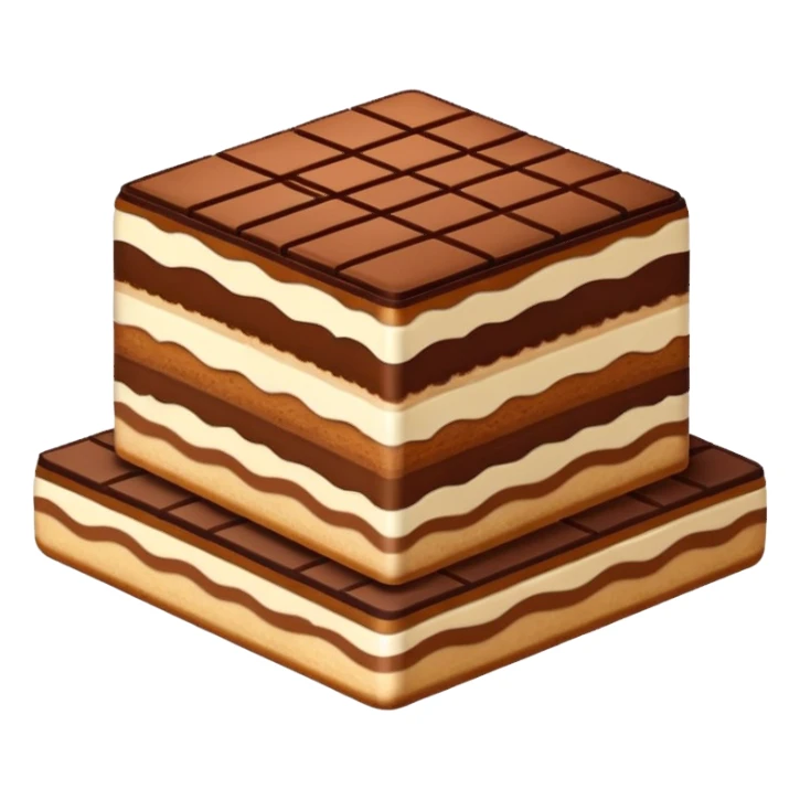 square tiramisu slice sticker
