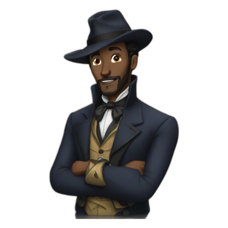 Black Arsene Lupin sticker