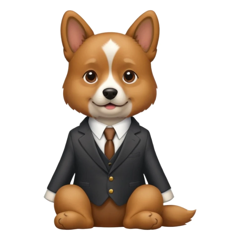dog in a suit  sticker