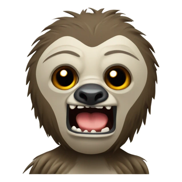 angry sloth sticker
