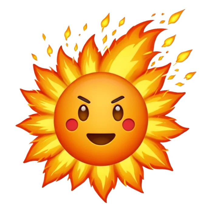 I want to represent this text with an emoji:
Third explosiveness.
Its combinations, posture, and timing make it different from the rest. sticker