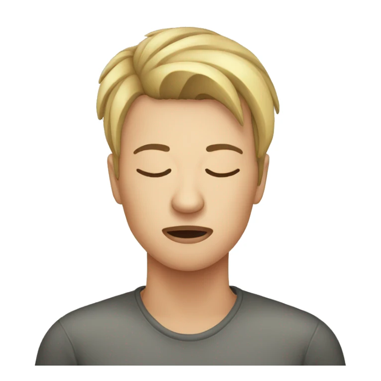 Migraine person sticker