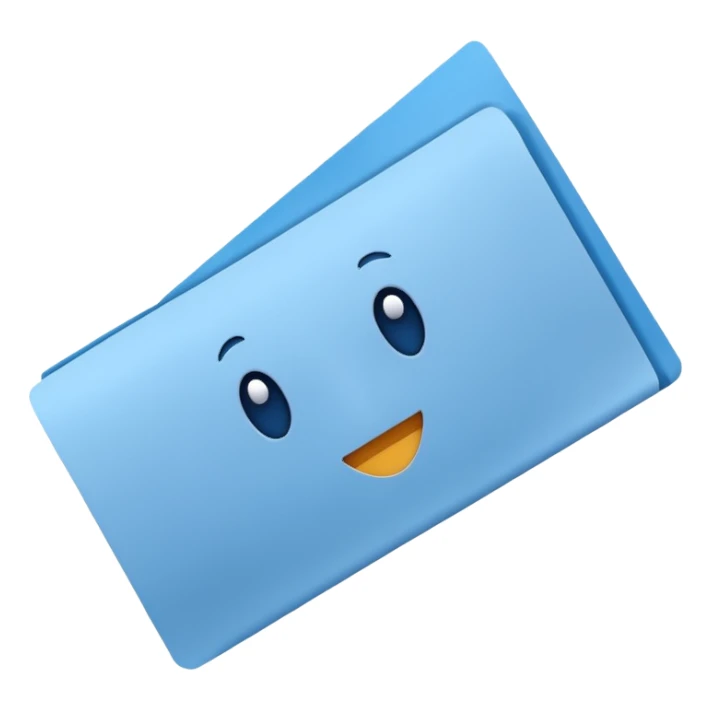 blue single money paper sticker