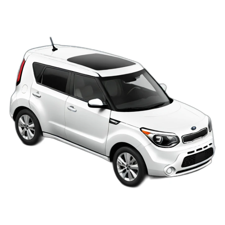 White Kia Soul sticker