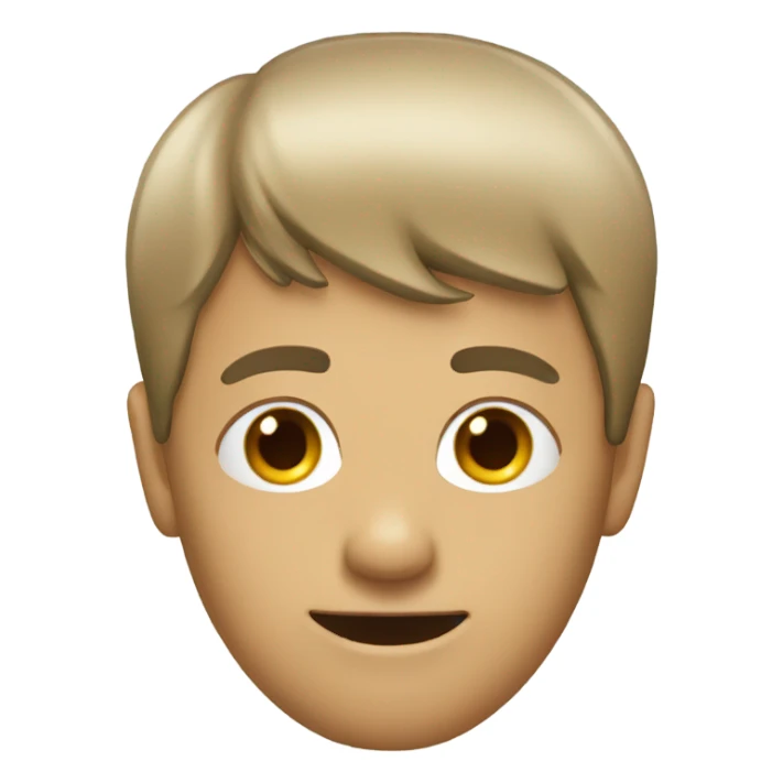 a man with fringe sticker