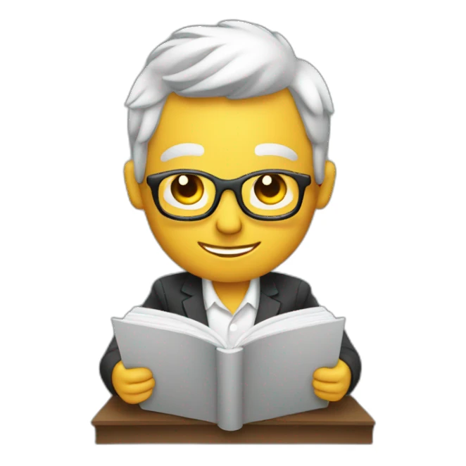 entrepreneur reading a book sticker