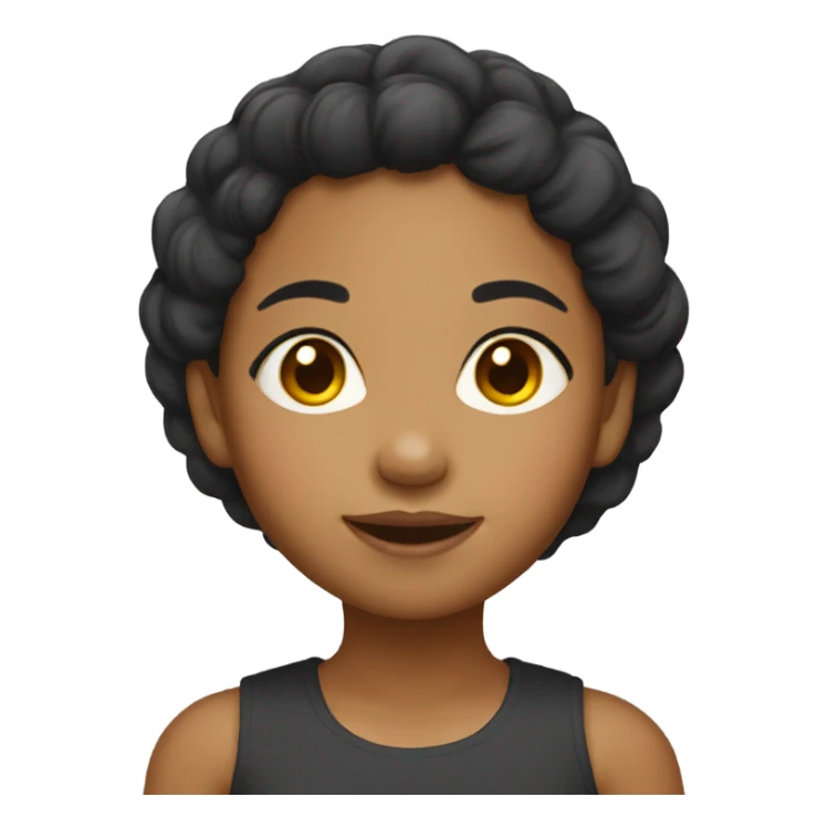 Blasian girl sticker