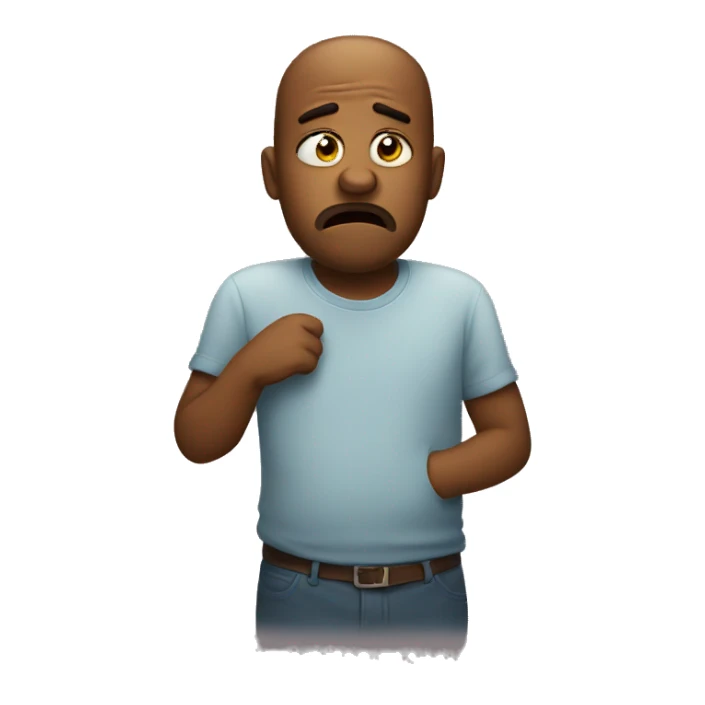 worried and  tired sticker