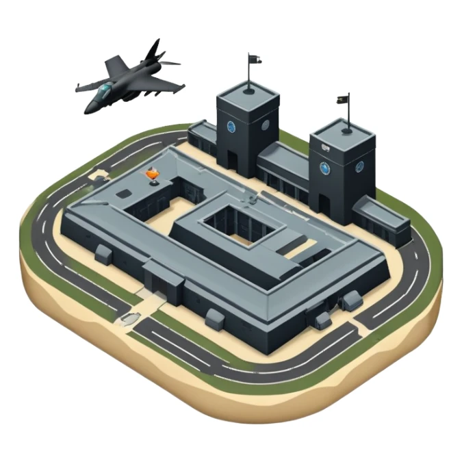 Una base militar  sticker