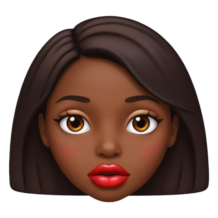 Girl with Huge lips sticker