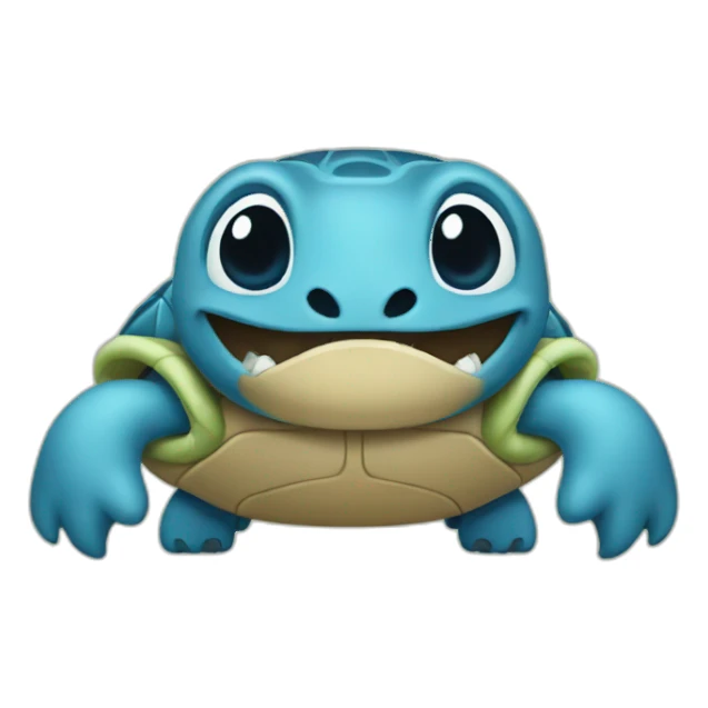 Stitch turtle sticker