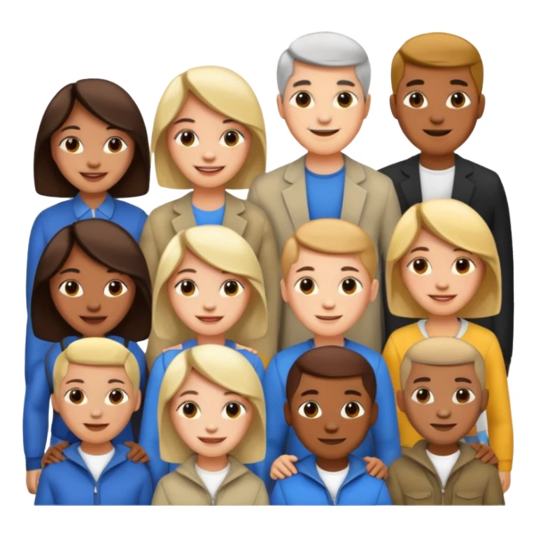 many different groups of people sticker