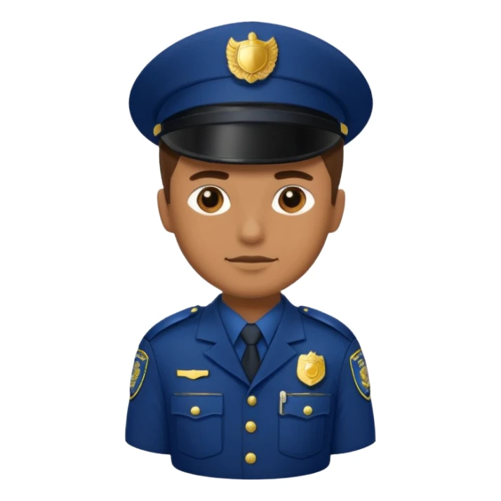 police uniform sticker