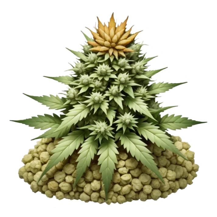 white color marijuana sticker