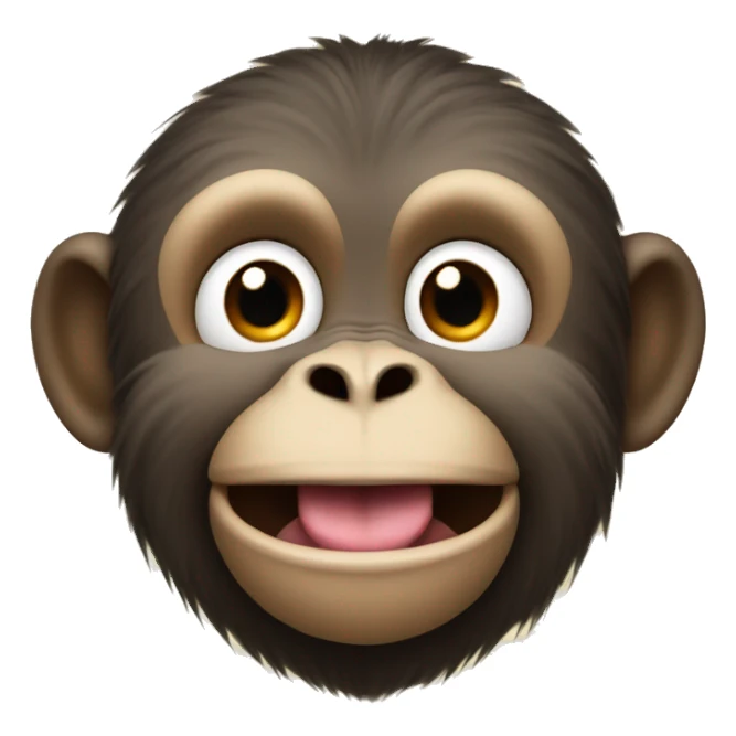 Monkey with tongue out sticker