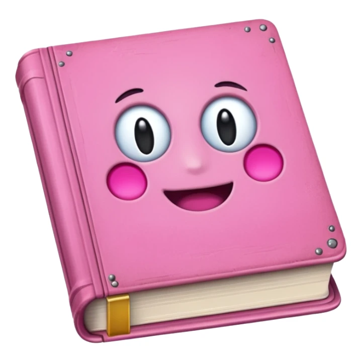 pink book sticker