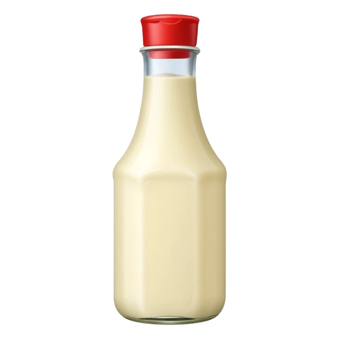 Creamy salad dressing bottle sticker
