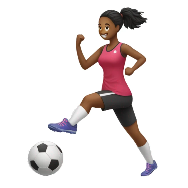 Mulher jogando bola  sticker