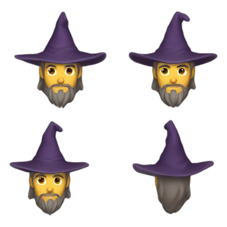muscular-wizard-wearing-wizard-hat-and-robe sticker