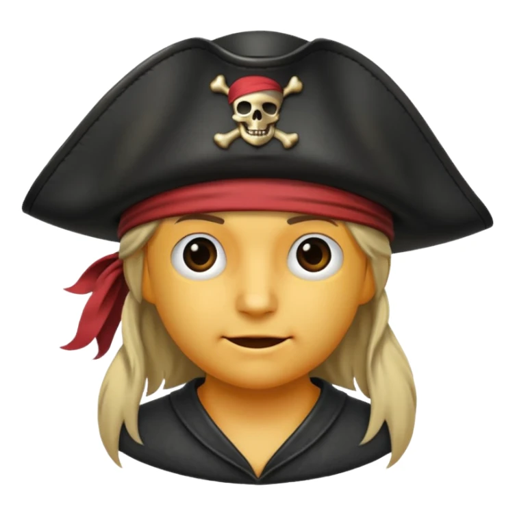 pirate hat sticker