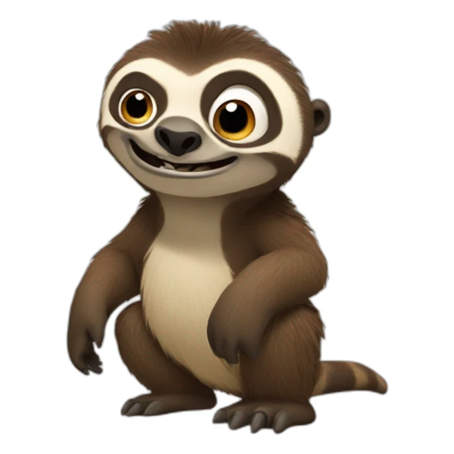 sid sloth ice age sticker
