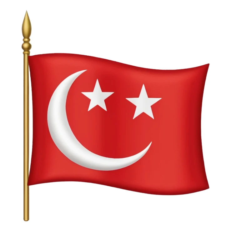 Ottoman empire 1600-1700 flag sticker