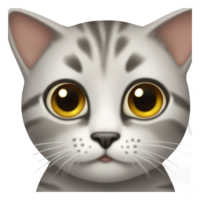 Super small cat with big eyes sticker