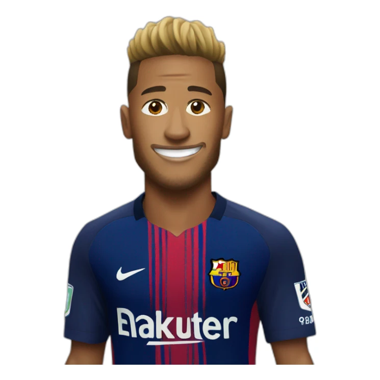 Neymar with football  sticker