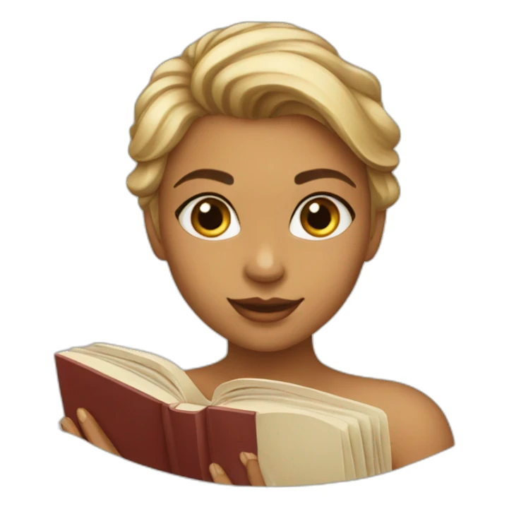 beautiful-girl-with-book sticker