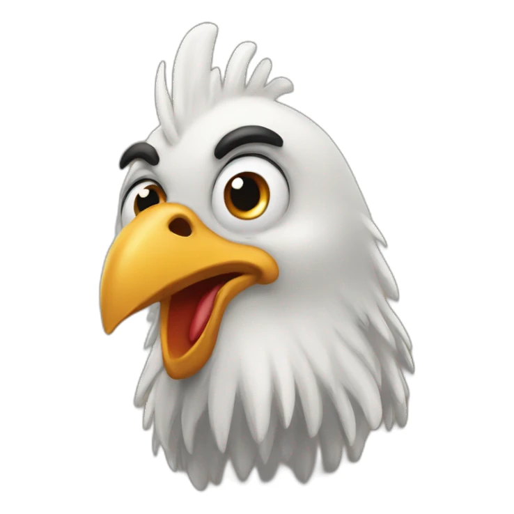 happy gallo face king sticker