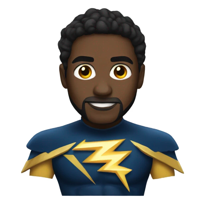 Black lightning sticker