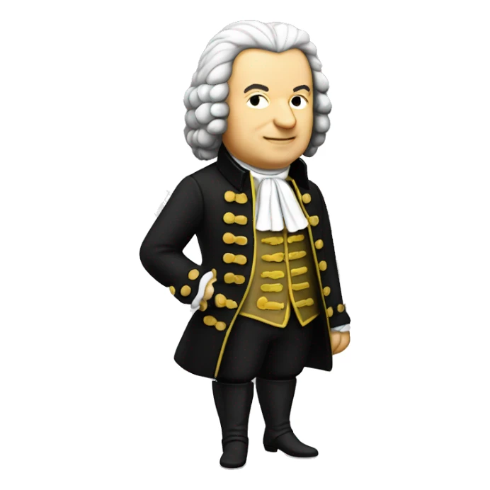 johann sebastian bach standing sticker