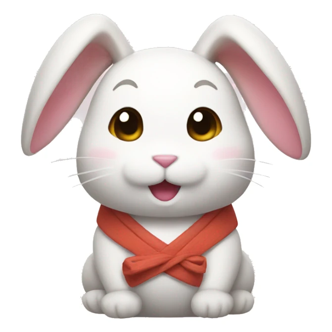 Bunny in japan  sticker