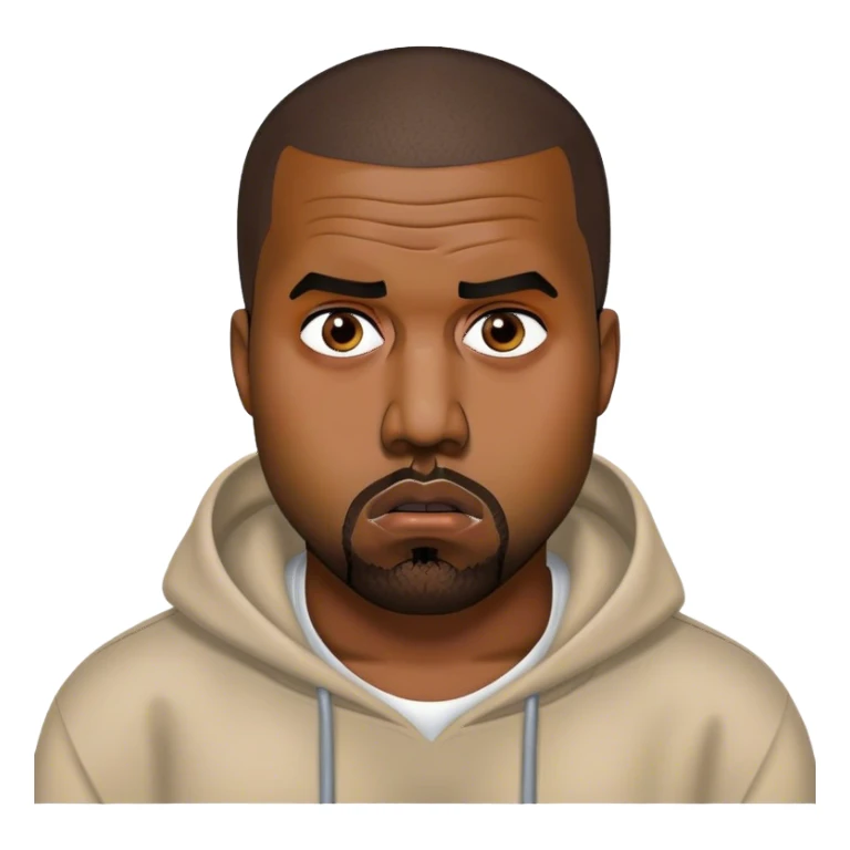 kanye west, confused and shocked  sticker