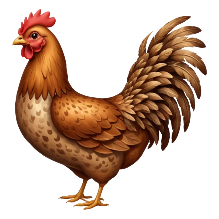 High resolution of A hen  sticker